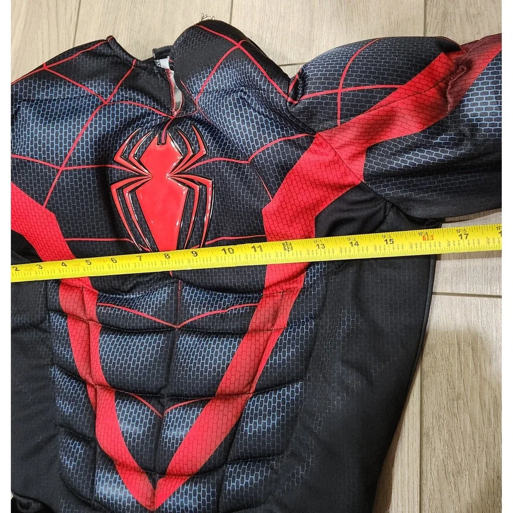 Miles Morales Marvel Spider-Man Costume Boys L Padded Muscle Jumpsuit Halloween
